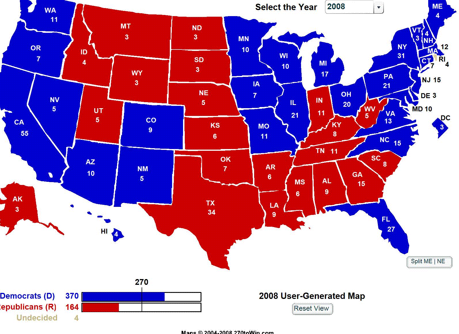 Electoral Map 2008